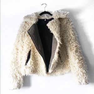 Free People Sherpa Moto Jacket